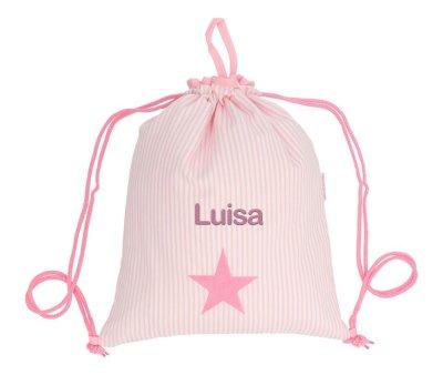 Mochila Saco Personalizada Oxford Rosa