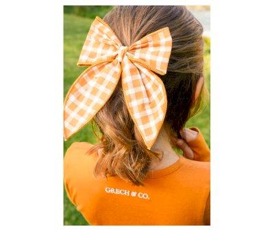 Clip de Pelo con Lazo Grande Sienna Gingham