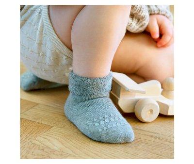 Combo Box Socks semelle antidrapente gris fonc mlang, sable, gris mlang, noir