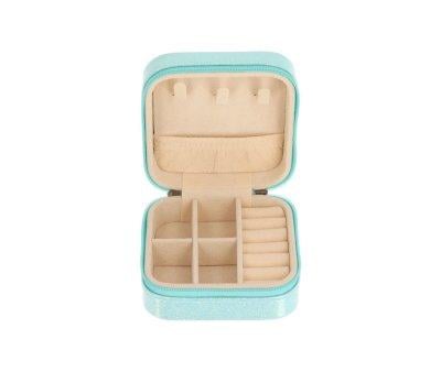 Glitter Turquoise Children's Jewelry Box