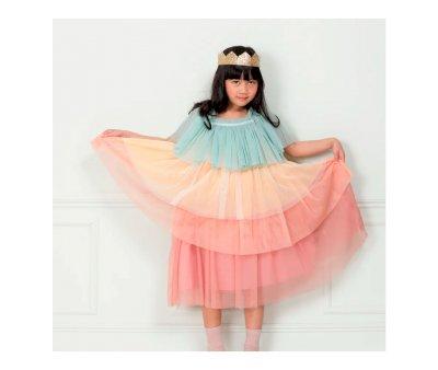 Costume Princess con Volanti Rainbow