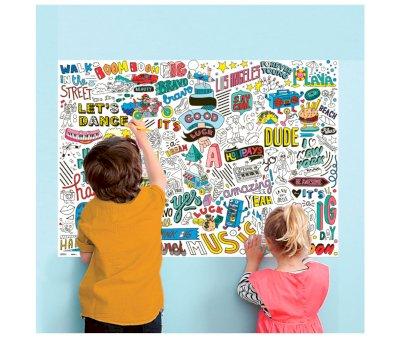 Poster XL da Colorare OMY Street Art + Stickers