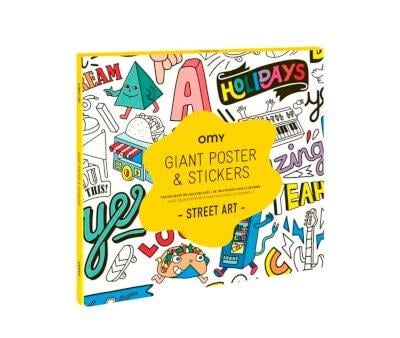 Poster XL da Colorare OMY Street Art + Stickers
