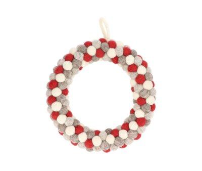 Guirlande de Nol avec Pompons