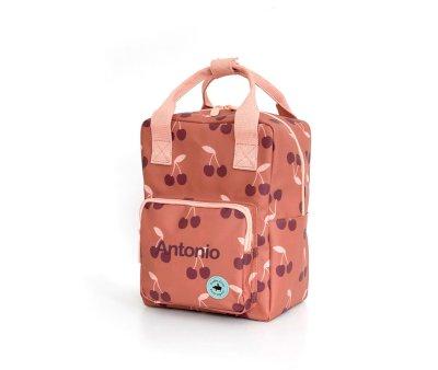 Mochila Pequea Studio Cherry Terracota Personalizable