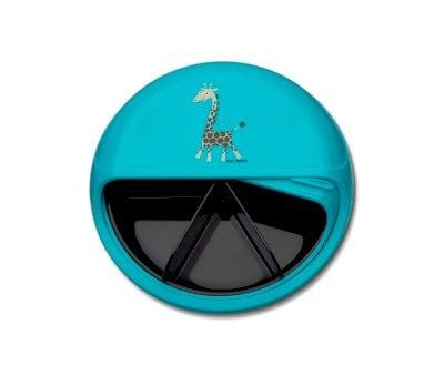 Lancheira Bento Disc Turquoise Giraffe
