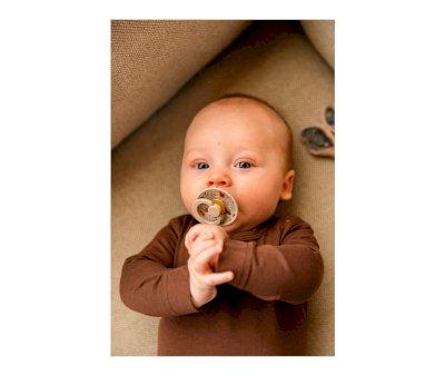 2 Succhietti BIBS Colour Round Liberty Chamomile Lawn Vanilla/Woodchuck Mix