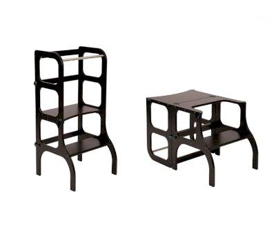 Helper Tower Montessori Black/Silver
