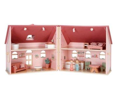 Casa de Muecas de Madera Portable