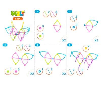 Costruzioni Stik Pastel 150 pezzi