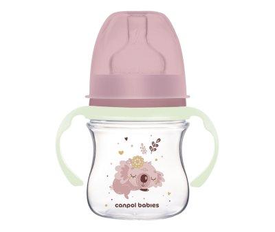 Fluorescent Handle Bottle Sleeping Koala Pink 120 ml Personalised
