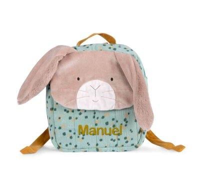 Mochila Conejo Verde Petits Lapins Personalizable