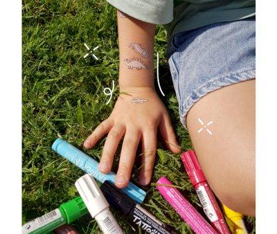 12 Temporary Tattoos to Color Monsters