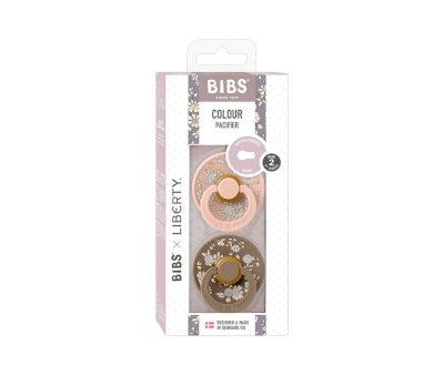 2 Chupetes BIBS Colour Anatmica Liberty Capel Blush