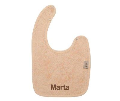 Timboo Double Bib Frosted Almond Personalised