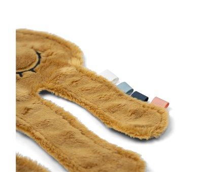 Doudou com porta chupetas Jelly Mustard