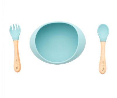 Silicone Dinnerware 3 Pieces Sage