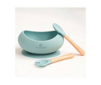 Silicone Dinnerware 3 Pieces Sage
