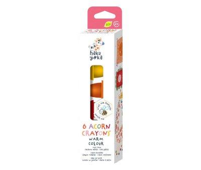 6 Craies de Cire en Forme de Gland Warm Colour