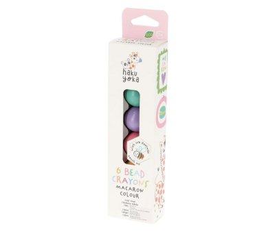 6 Craies de Cire Circulaires Macaron Colour