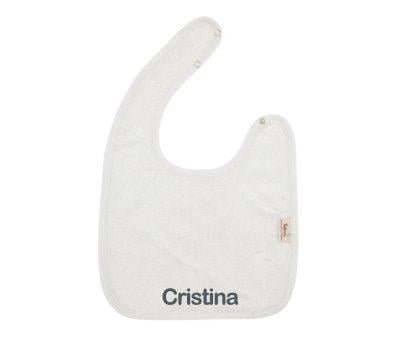 Silver Grey Personalised Bib