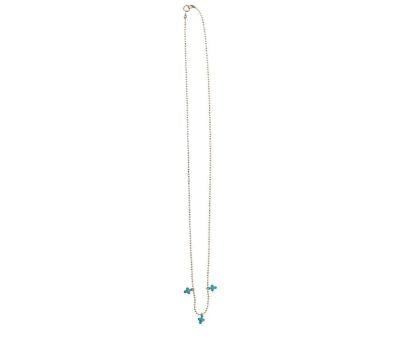 Turquoise Crosses Necklace
