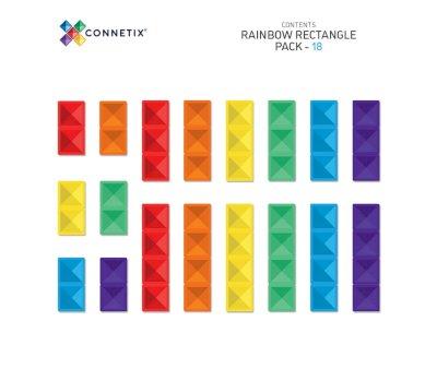 Connetix 18 - Rainbow Rectangle Pack