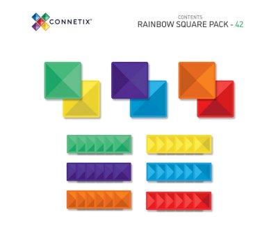 Connetix 42 - Rainbow Square Pack