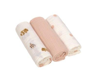 Pack 3 Mussoline Swaddle Little Mateys Spicy Orange 85 cm