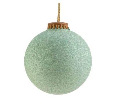 Bola de Natal grande Weiste Bio Glitter Forest Green