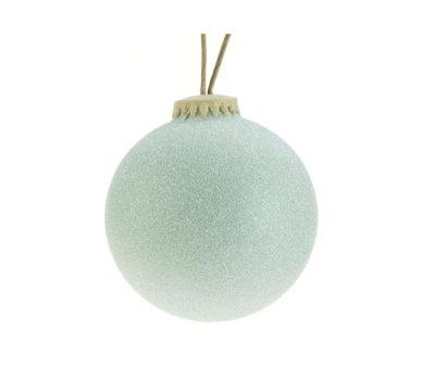 Bola de Natal pequena de menta Weiste Bio Glitter