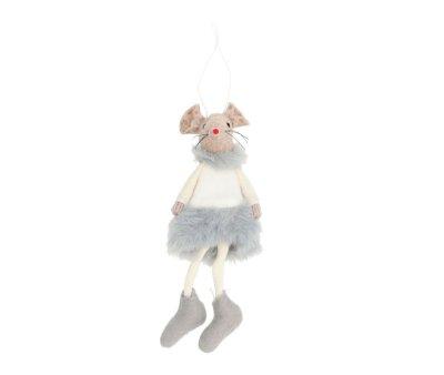 Enfeite de Natal Little Mouse Weiste Grey