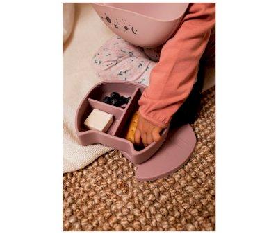 Silicone Lunch Box Pippa The Cat Dusty Mauve