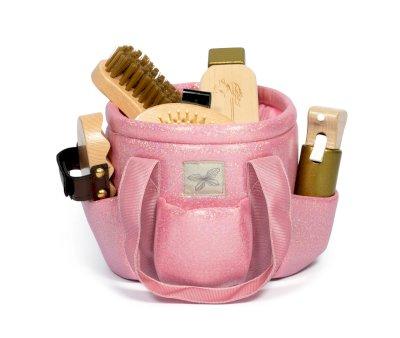Horse Pink Glitter Toiletry Bag
