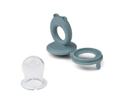 Alimentatore Silicone Whale Blue/Dove Blue