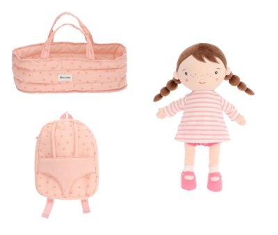 Set Boneca Lola, Moisis e Mochila Strawberries Rosa