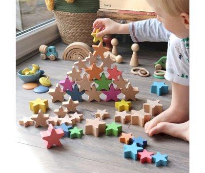 Natural Wood Stars