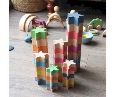 Natural Wood Stars
