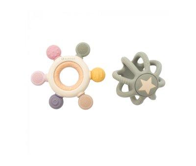 Silicone Pink Sensory Teething Set