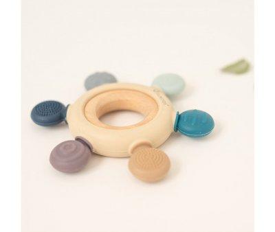 Set of Sensory Silicone Teethers Blue