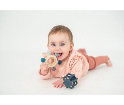 Set of Sensory Silicone Teethers Blue