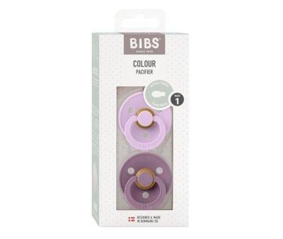 2 Chupetes BIBS Colour Simtrica Violeta Sky/Mauve