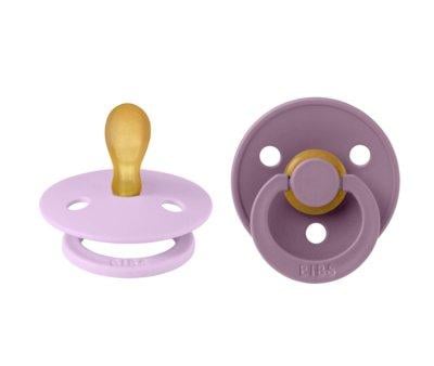 2 Chupetes BIBS Colour Simtrica Violeta Sky/Mauve