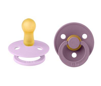 2 Chupetes BIBS Colour Round Violeta Sky/Mauve