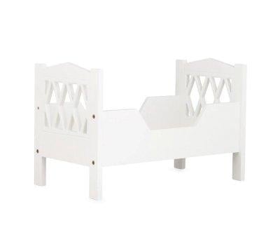 Lit de Poupe Harlequin Blanche