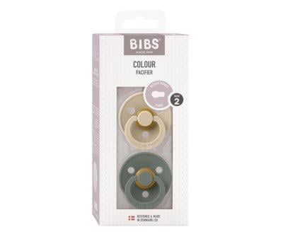 2 Chupetes BIBS Colour Round Vanilla/Pine