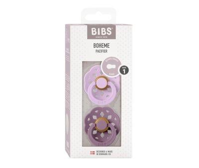 2 Chupetes BIBS Boheme Violet Sky/Mauve