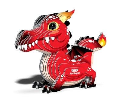 Puzzle 3D Eugy Dragon Rouge