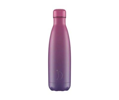 Garrafa de ao inoxidvel gradiente roxo/fcsia 500 ml