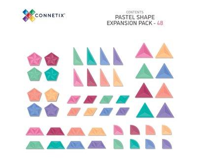 Connetix 48 - Rainbow Pastel Shape Expansion Pack